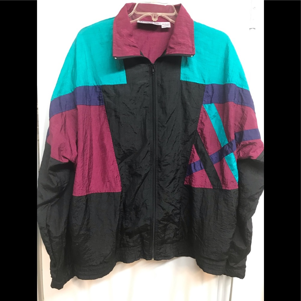 VINTAGE Y2K Nylon Sports Track Jacket